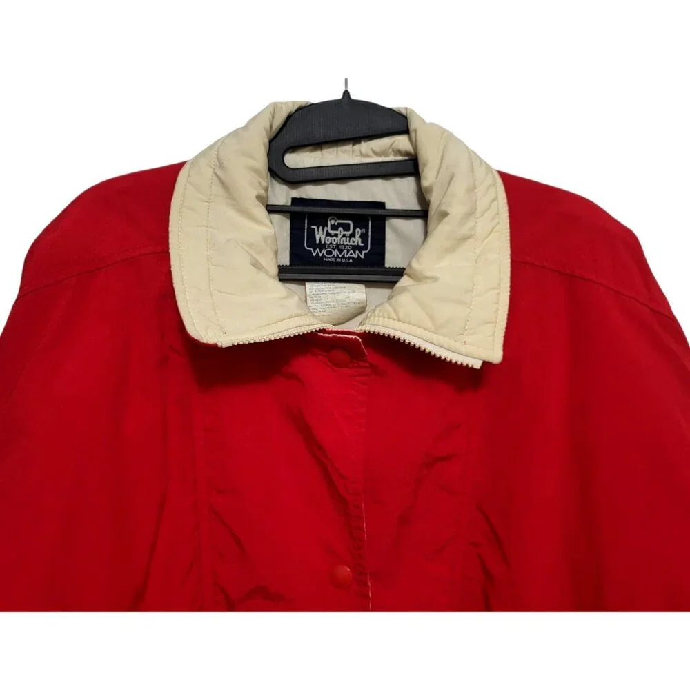 Vintage Woolrich Alpine Ski Jacket Red Winter Coat